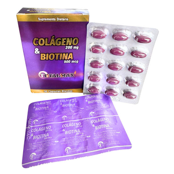 Colágeno + Biotina Caja X 30 Capsulas Blandas