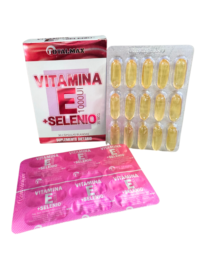 Vitamina E + Selenio Caja X 30 Capsulas Blandas – TotalMax
